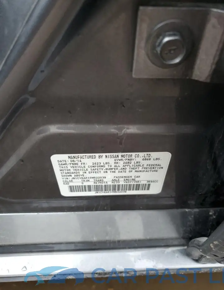 JN1CV6AR1FM522039# 12