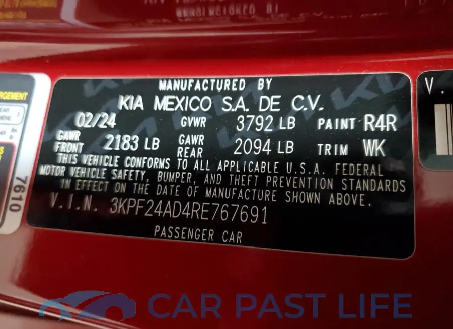 3KPF24AD4RE767691# 13