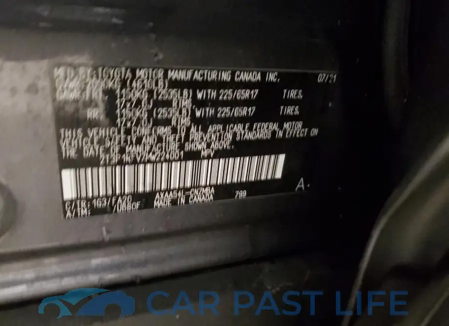 2T3P1RFV7MW224001# 14