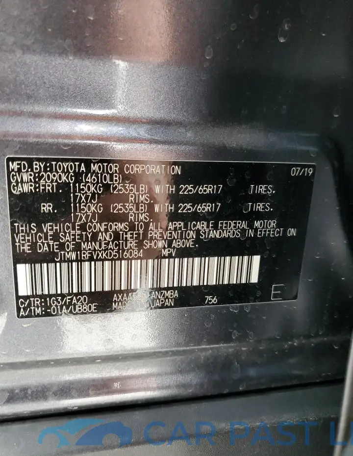 JTMW1RFVXKD516084# 14