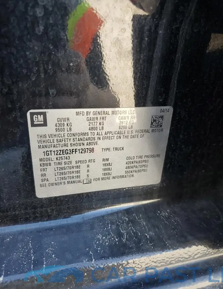 1GT12ZEG3FF129798# 12