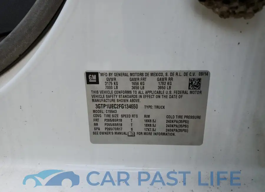 3GTP1UEC2FG134650# 12