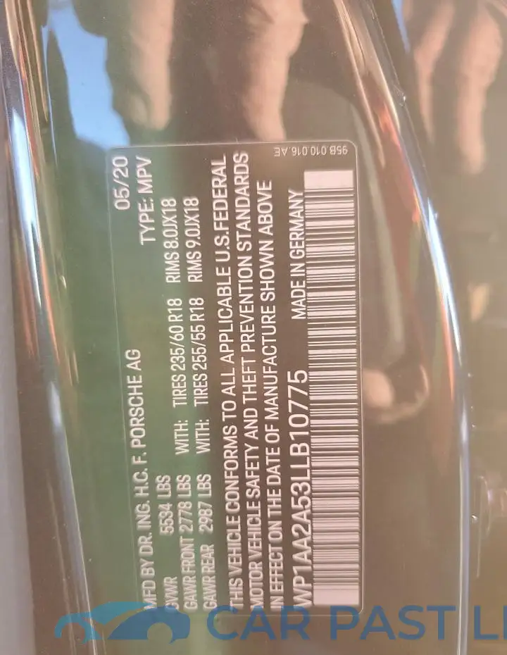 WP1AA2A53LLB10775# 13