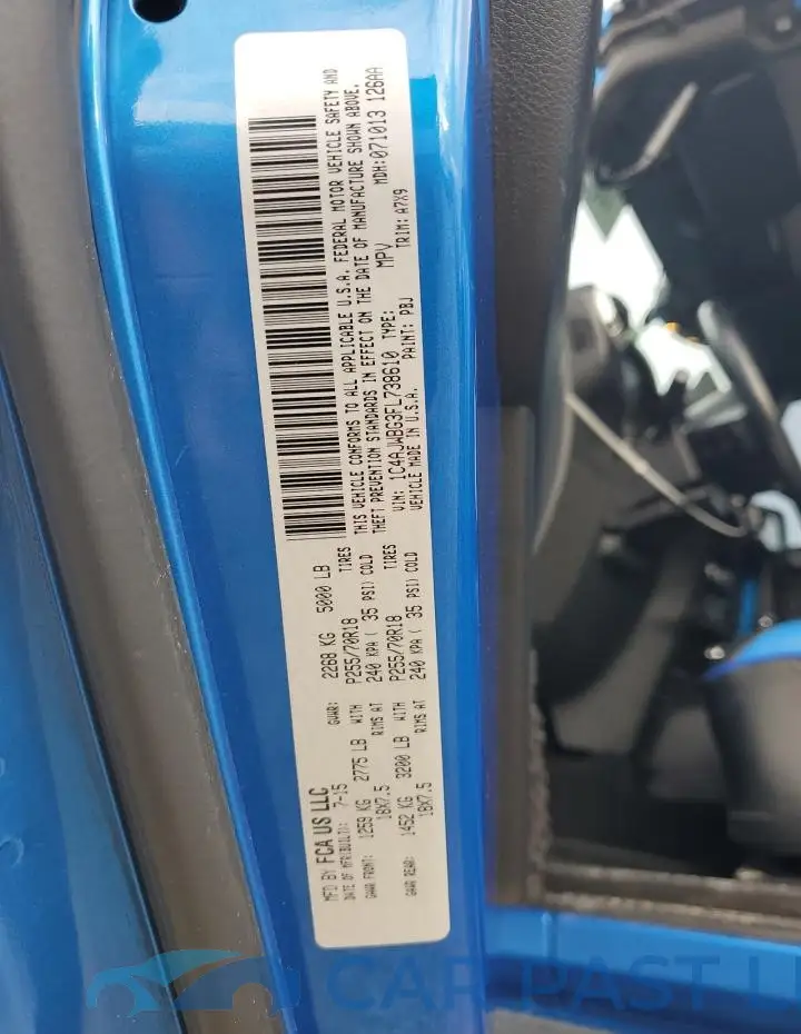 1C4AJWBG3FL738610# 13
