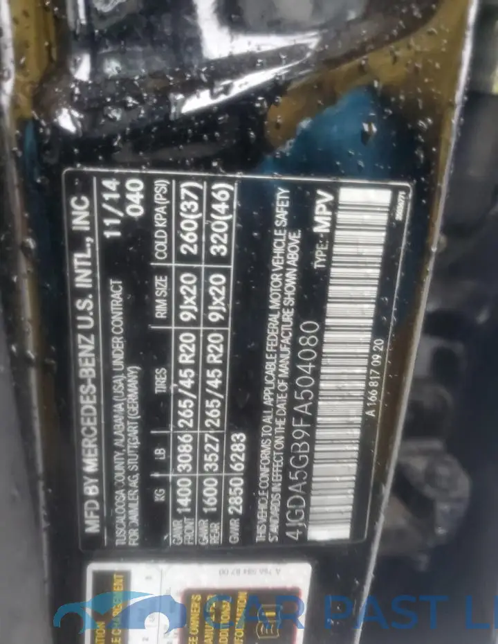 4JGDA5GB9FA504080# 13