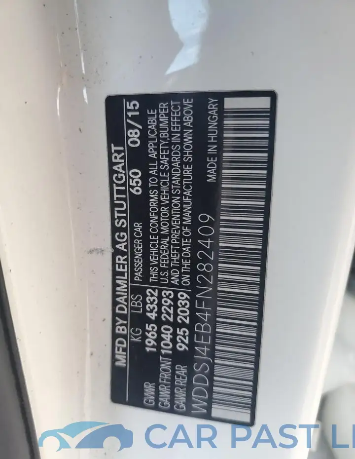 WDDSJ4EB4FN282409# 12