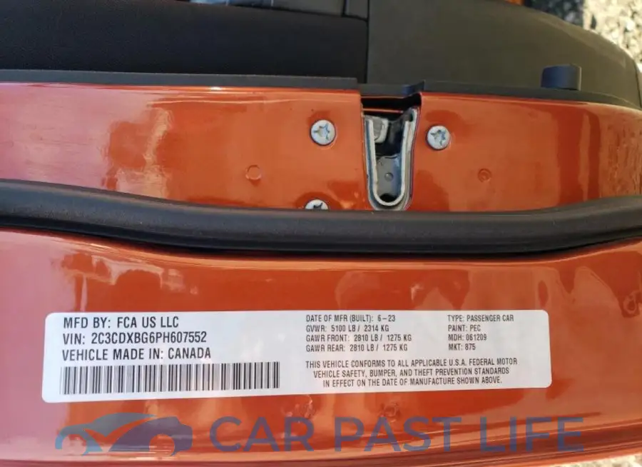 2C3CDXBG6PH607552# 13