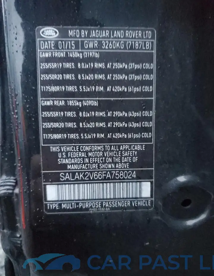 SALAK2V66FA758024# 13