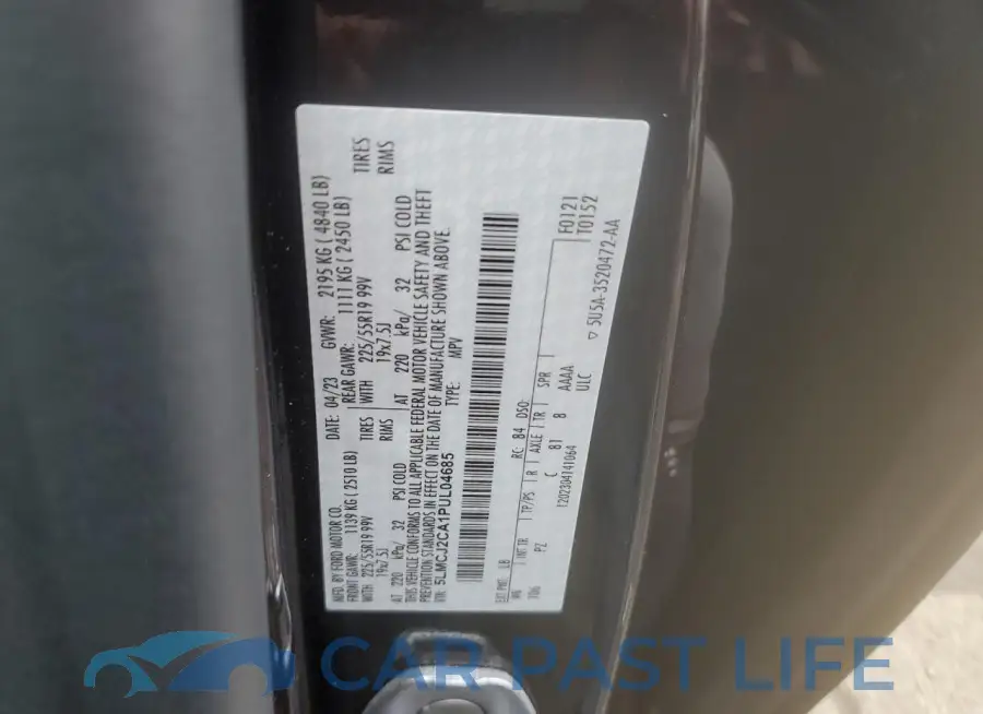 5LMCJ2CA1PUL04685# 12