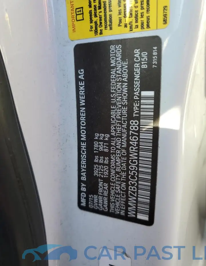 WMWZB3C59GWR46788# 12