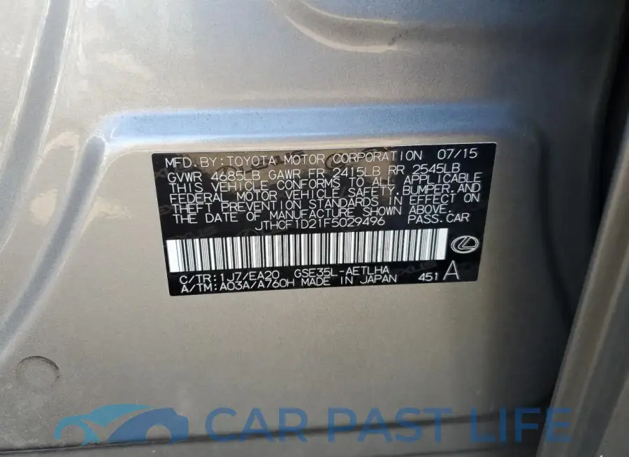 JTHCF1D21F5029496# 13