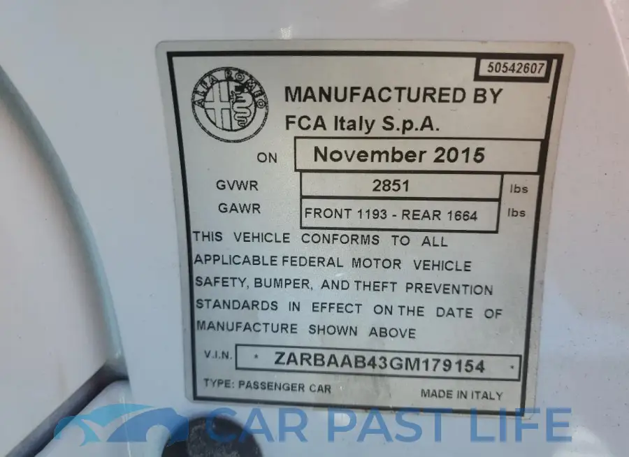 ZARBAAB43GM179154# 12