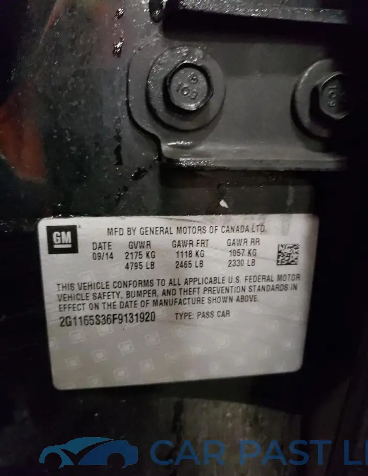 2G1165S36F9131920# 12
