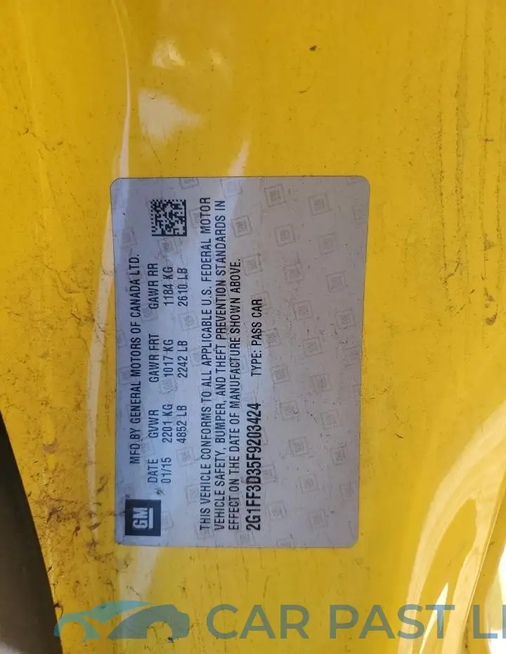 2G1FF3D35F9203424# 12