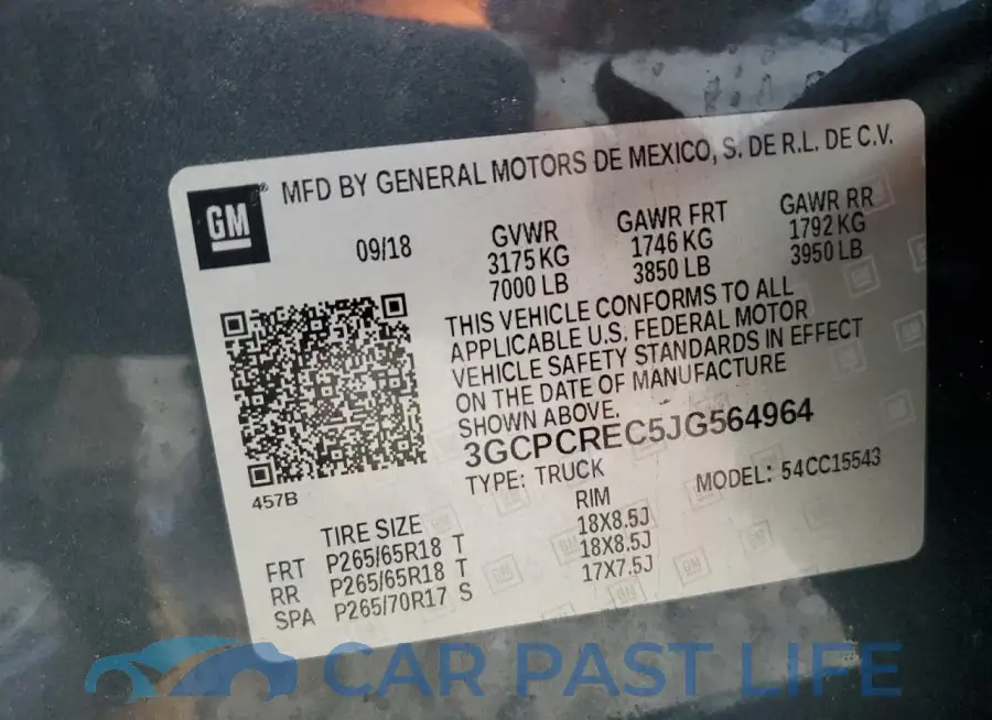 3GCPCREC5JG564964# 13