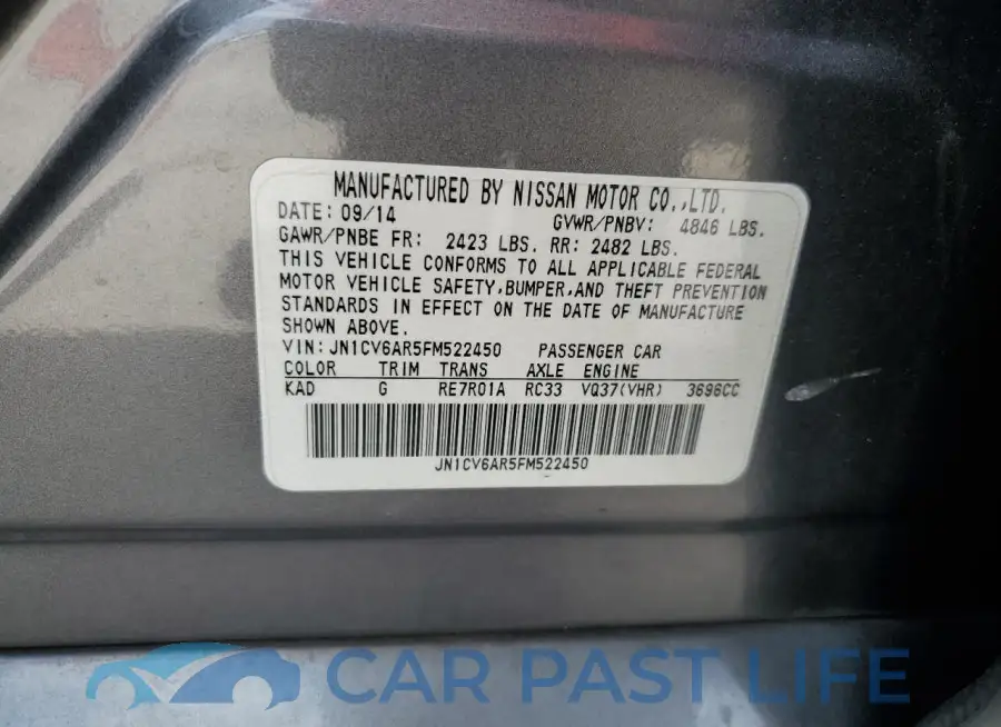 JN1CV6AR5FM522450# 12