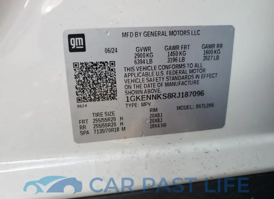 1GKENNKS8RJ187096# 14