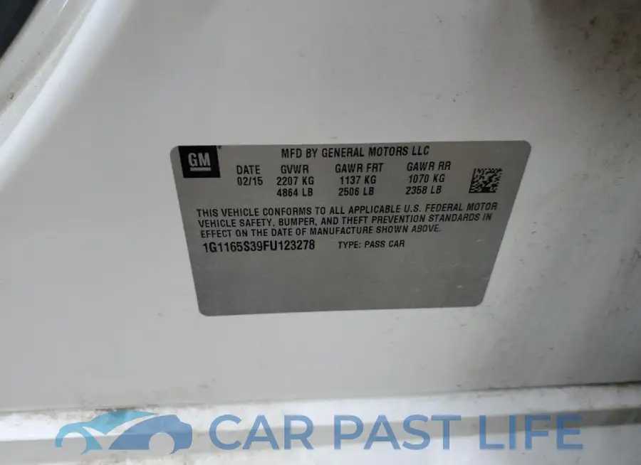 1G1165S39FU123278# 12