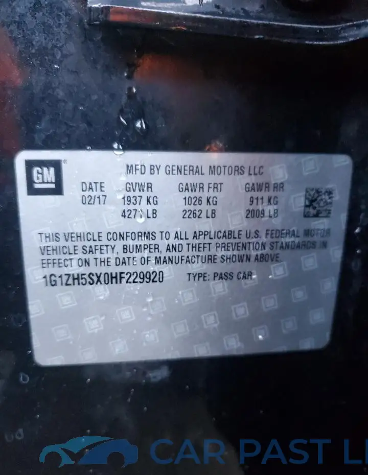 1G1ZH5SX0HF229920# 12