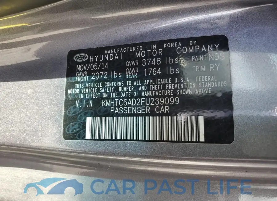 KMHTC6AD2FU239099# 12