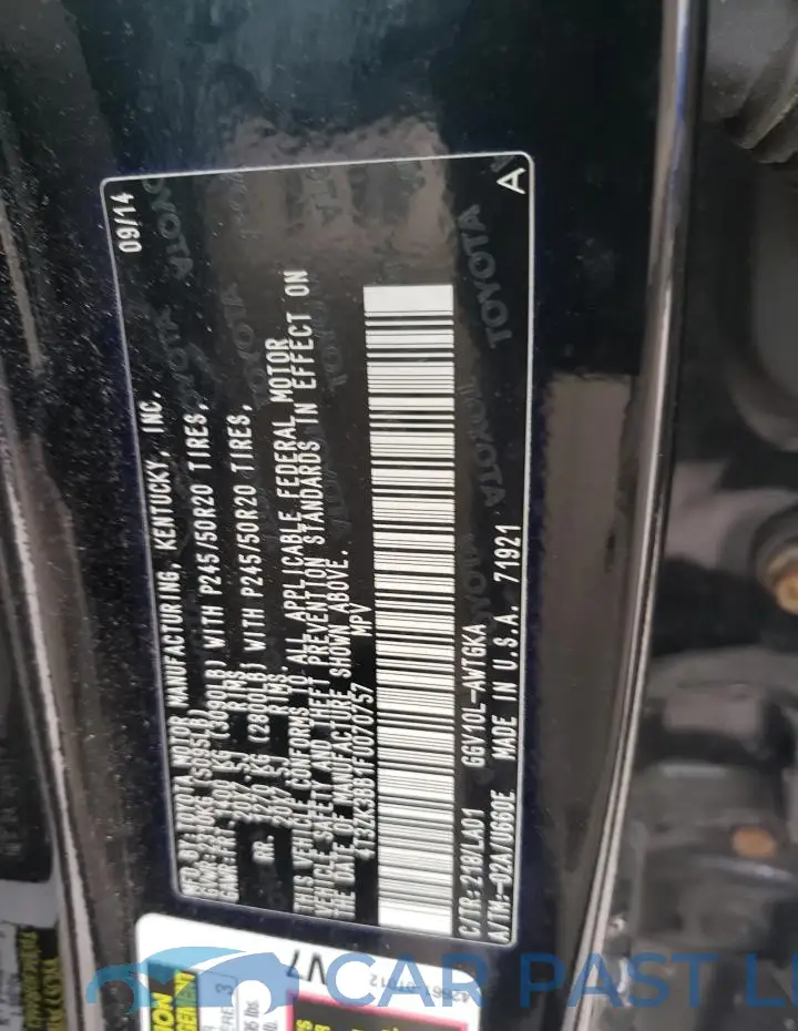 4T3ZK3BB1FU070757# 13