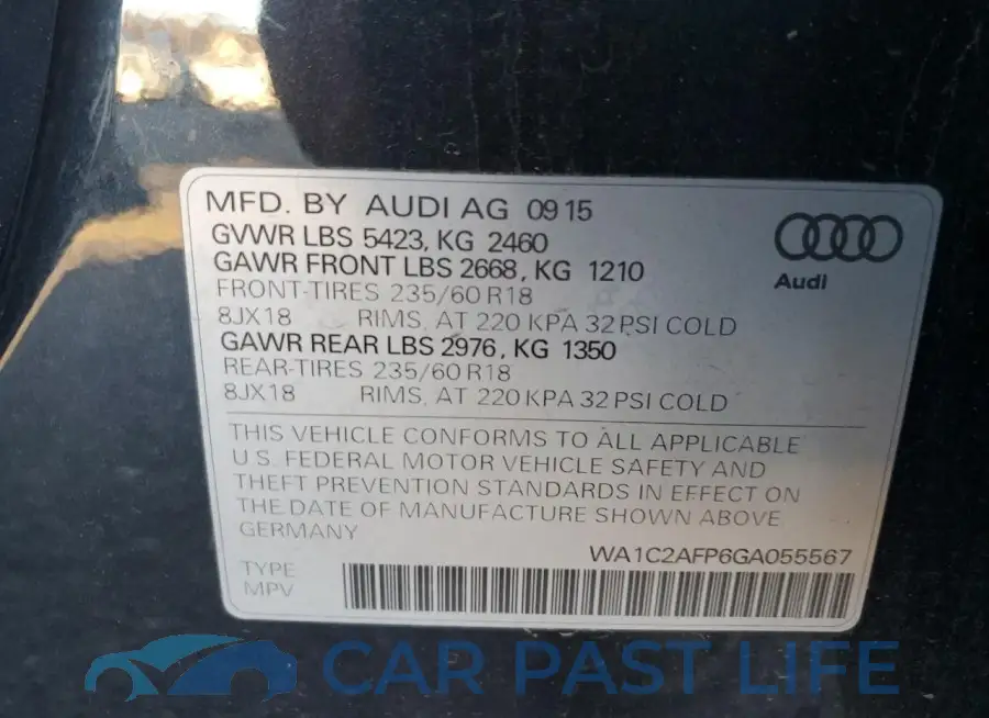 WA1C2AFP6GA055567# 13
