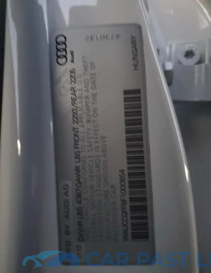 WAUCCGFF8F1000854# 12