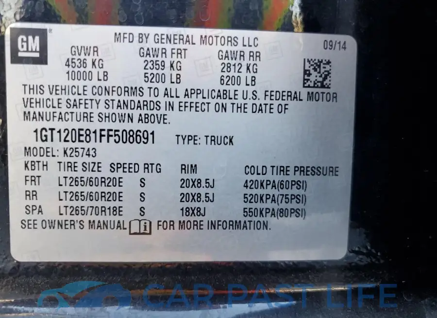 1GT120E81FF508691# 12