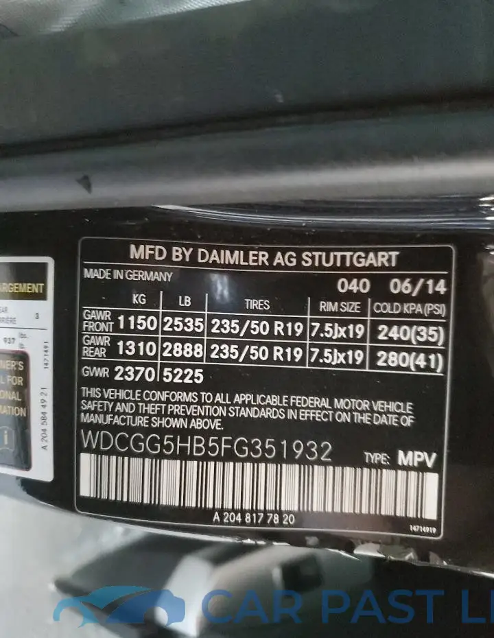 WDCGG5HB5FG351932# 12