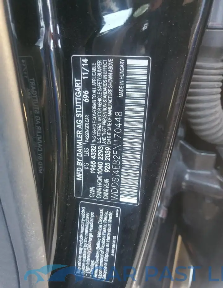 WDDSJ4EB2FN170448# 12