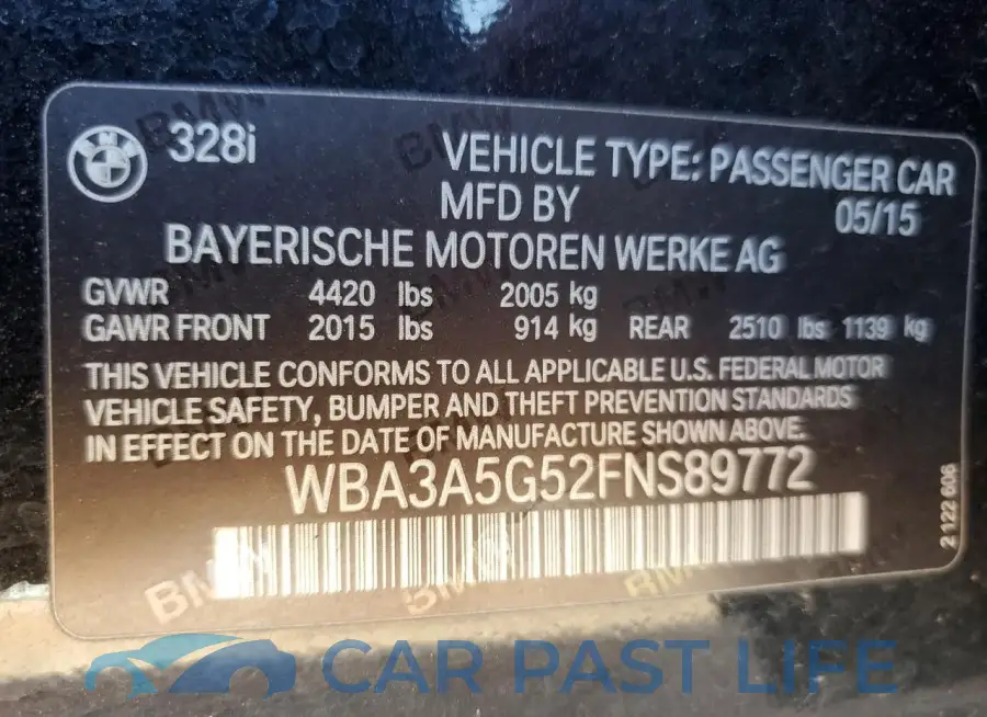 WBA3A5G52FNS89772# 12