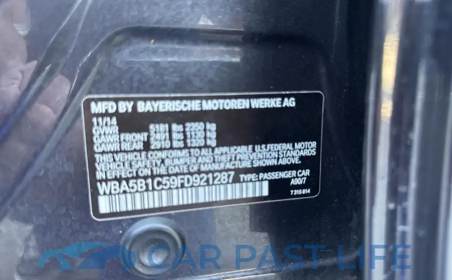 WBA5B1C59FD921287# 10