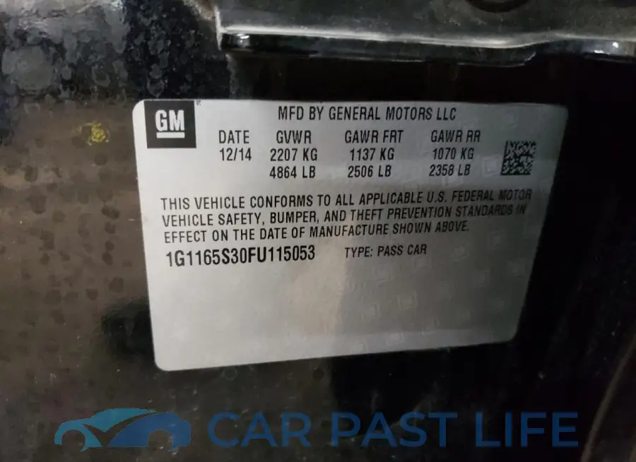 1G1165S30FU115053# 12