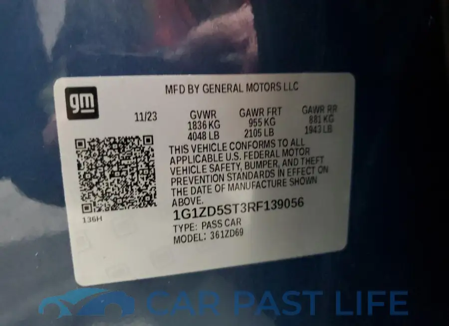1G1ZD5ST3RF139056# 12