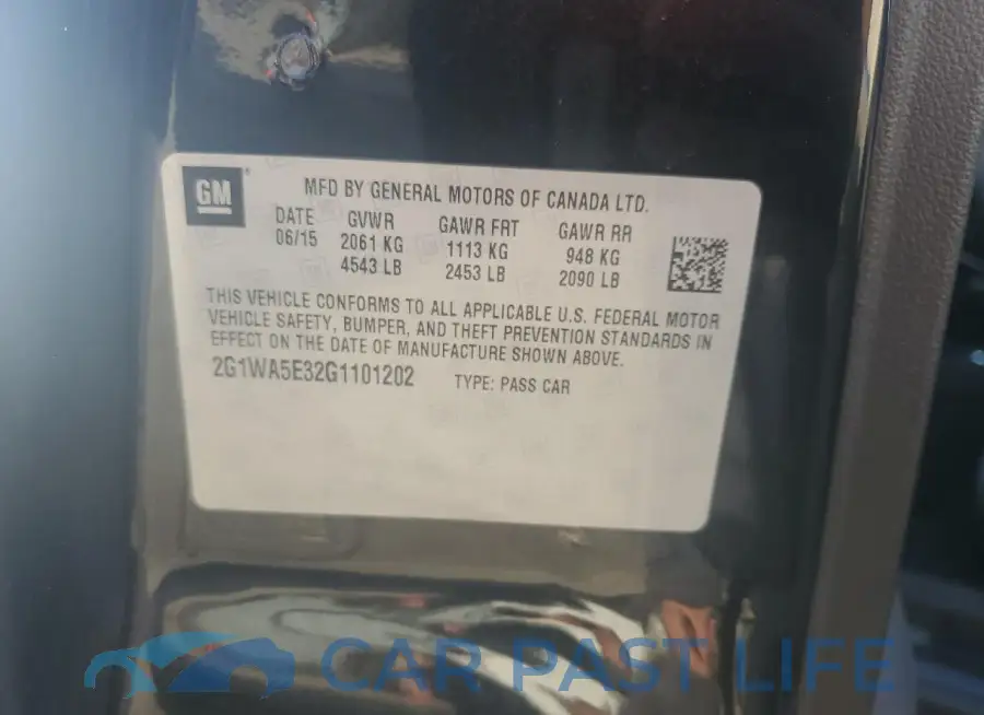 2G1WA5E32G1101202# 12