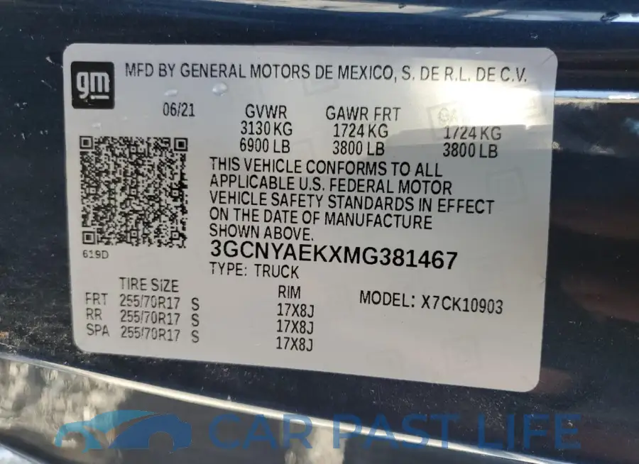 3GCNYAEKXMG381467# 12