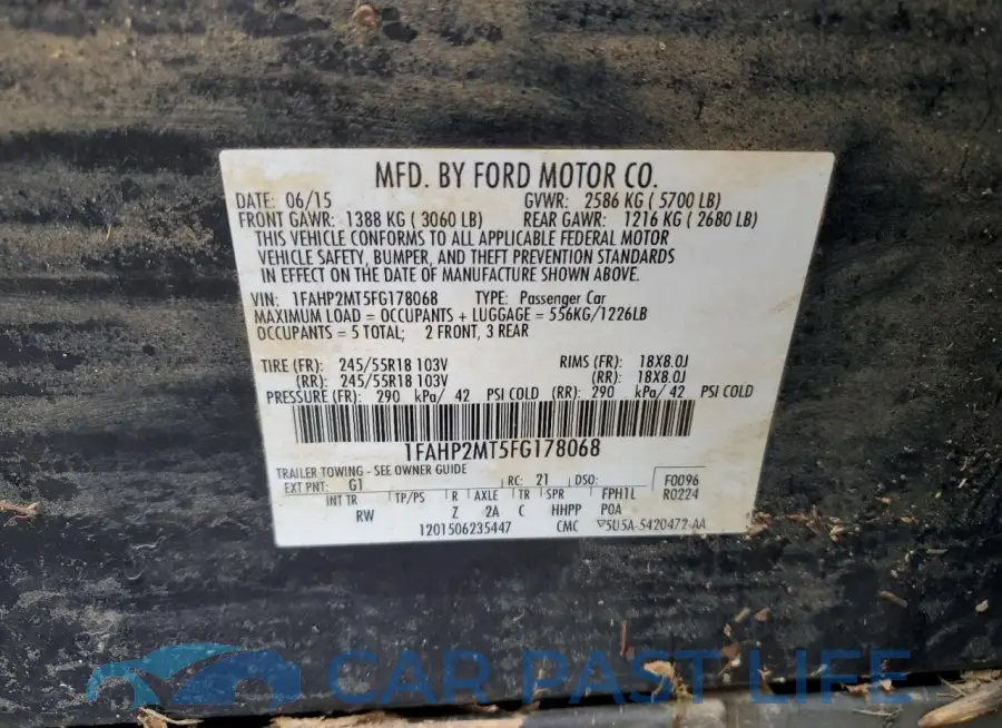 1FAHP2MT5FG178068# 13