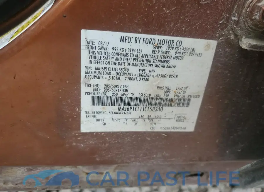 MAJ6P1CL1JC158340# 13