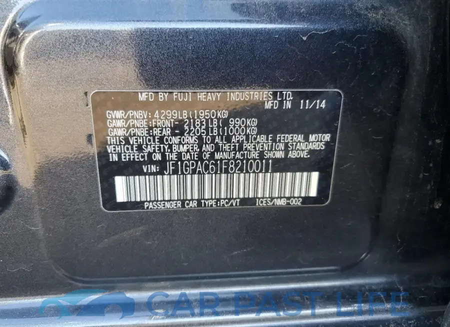 JF1GPAC61F8210011# 12