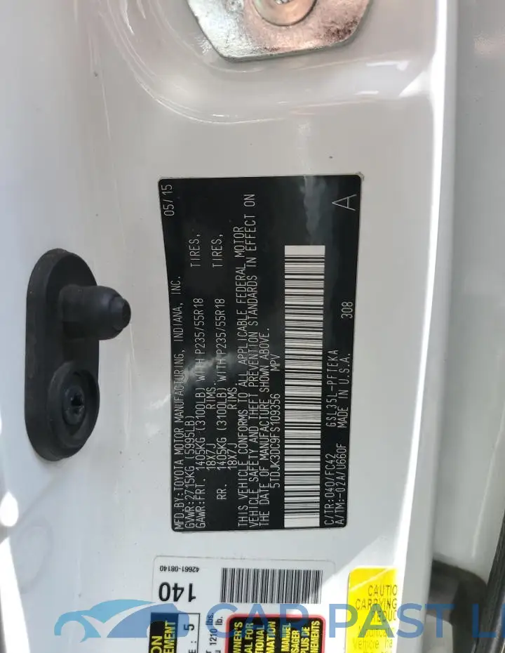 5TDJK3DC9FS109356# 13