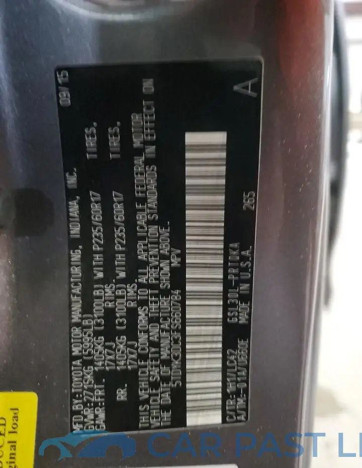 5TDYK3DC3FS660784# 13
