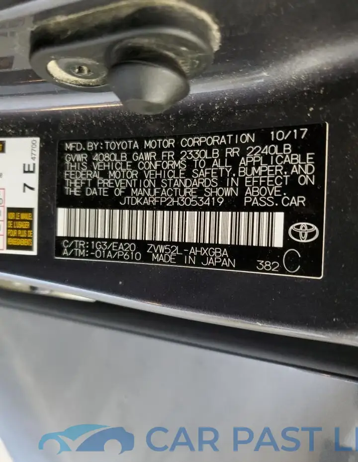 JTDKARFP2H3053419# 12