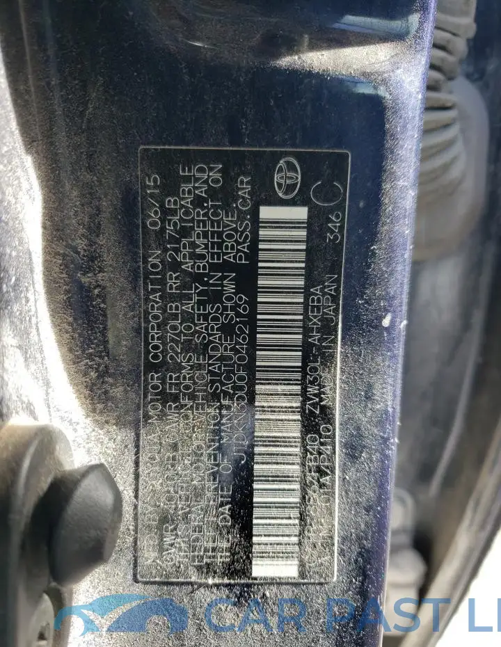 JTDKN3DU0F0462169# 13