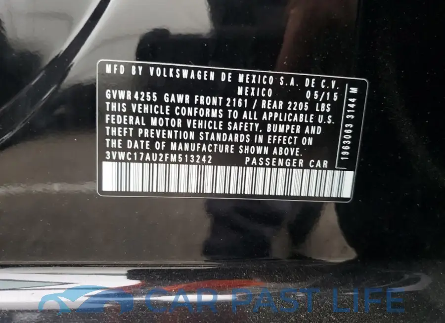 3VWC17AU2FM513242# 13