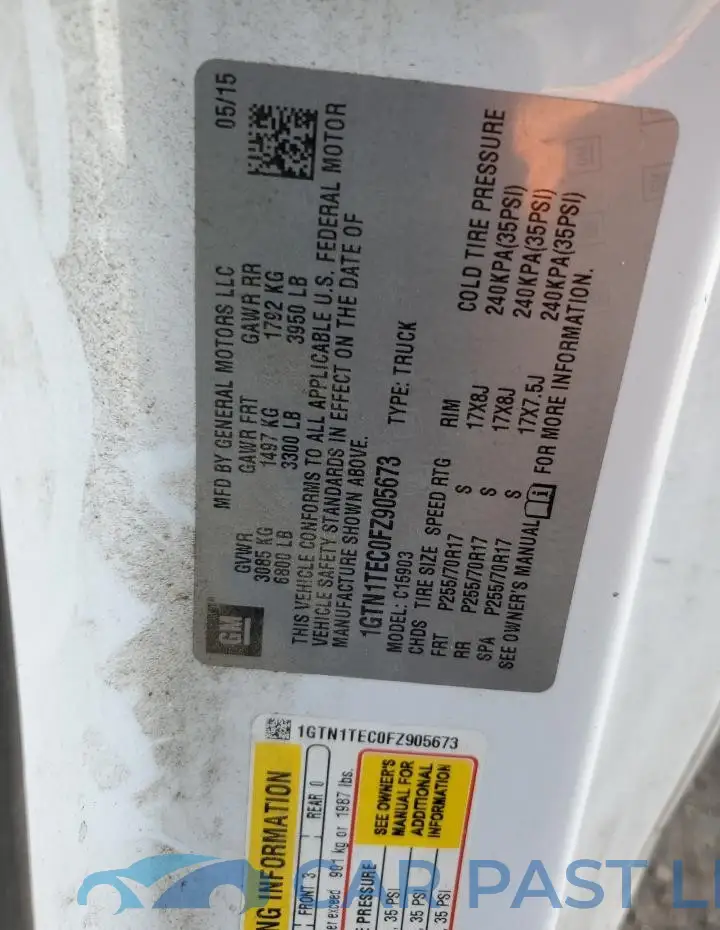 1GTN1TEC0FZ905673# 12