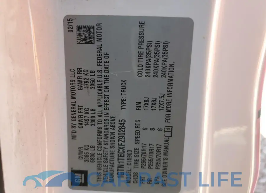 1GTN1TECXFZ902845# 12