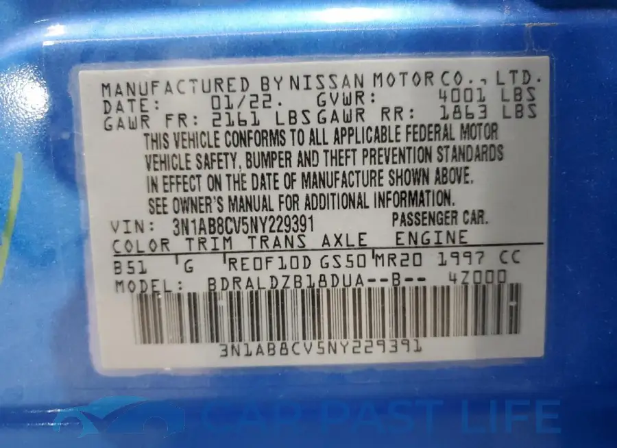 3N1AB8CV5NY229391# 12