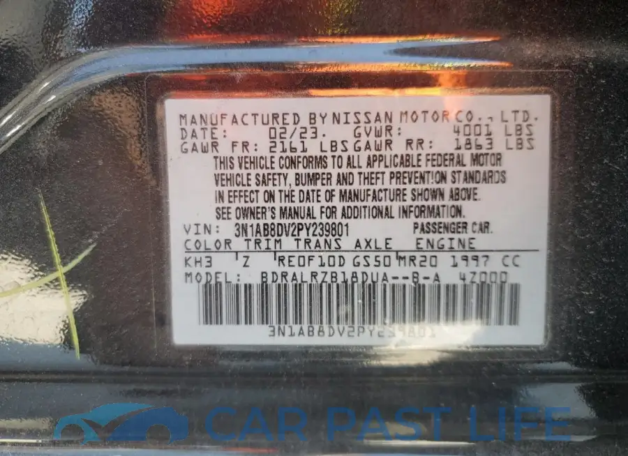 3N1AB8DV2PY239801# 12