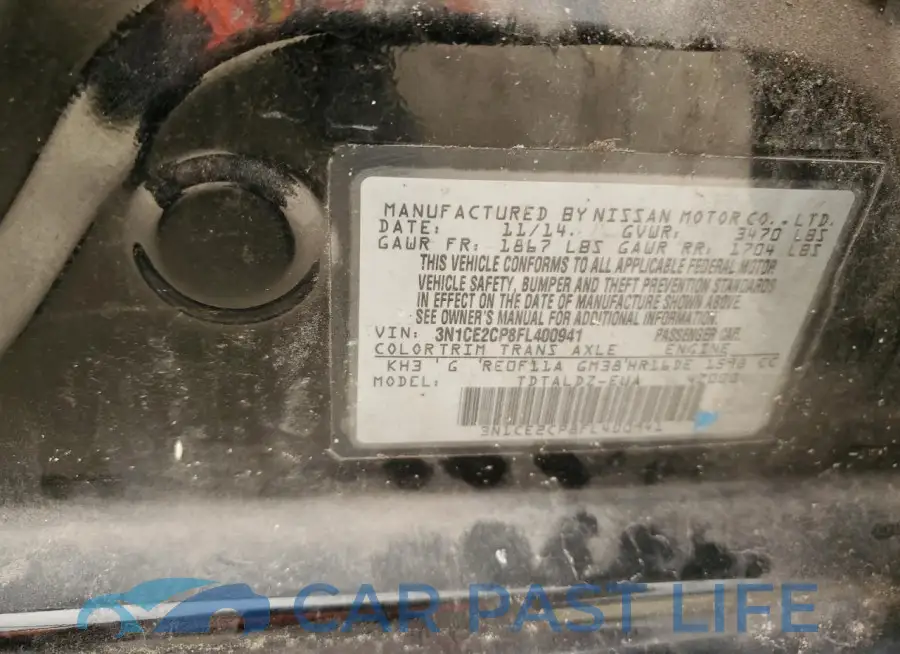 3N1CE2CP8FL400941# 12