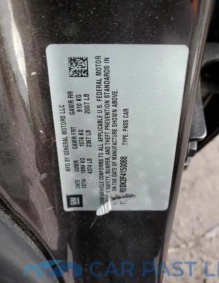 1G4PR5SK2F4150088# 12
